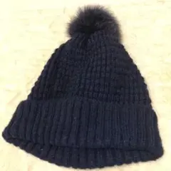 キャロウェイ　ファー付き　ニット帽