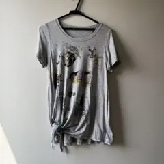 io comme io　SENSO UNICO 半袖Tシャツ 結び目デザイン
