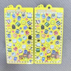 国内正規品　ボンボンドロップシール プチトレイン 新幹線 電車 鉄道 2枚セット