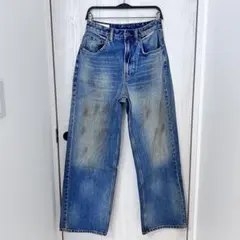 着画有り ZARA RELAXED BAGGY 40 ダメージジーンズ バギー - メルカリ