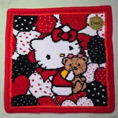 新品・未使用☆フェイラー　サンリオ　キティ　ハンカチ2枚セット　パッケージ無し ハローキティ』×《フェイラー》コラボのシュニール織ハンカチが