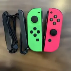 Switch ジョイコン（ネオングリーン)（ネオンピンク） スプラトゥーンカラー