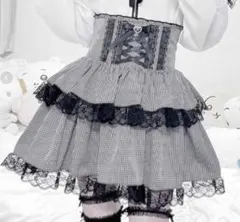 MARS ハイウエストスピンドルボリュームスカパン スカート