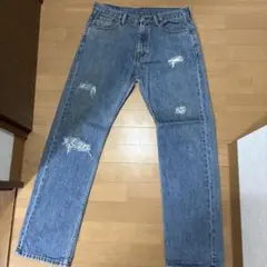 Levi’s 505 デニム W33 L32 ダメージ加工 ストレート