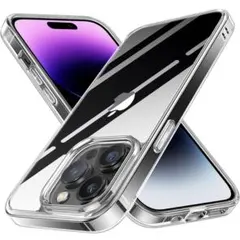 NIMASO iPhone14Pro ケース クリア 強化ガラス 6.1インチ