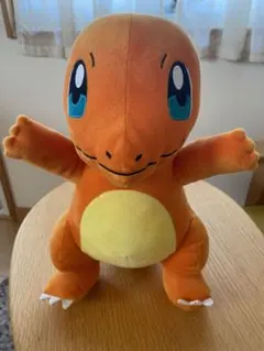 新品タグ付　めちゃもふぐっと　ポケモンぬいぐるみ　ヒトカゲ　オレンジ