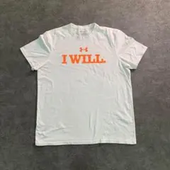 【ヴィンテージ】アンダーアーマー プリントTシャツ 白 古着usedTSM11