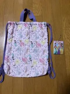 ディズニー プリンセス ナップザック 巾着袋おまけのキーホルダー付きのサムネイル