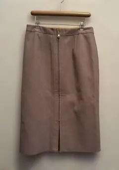 タイトスカート くすみピンク ×辛子色