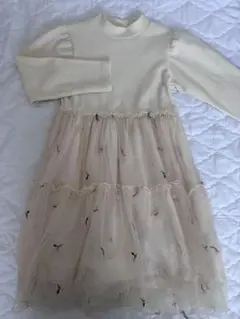 アプレレクール 花柄 チュールワンピース 120