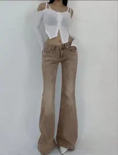 【SHEIN】DAZY フレアレッグデニムジーンズ　フレアデニム　Sサイズ