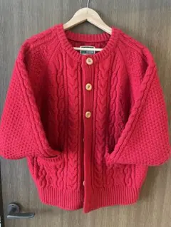 Freak's Store ケーブル編みカーディガン レッド