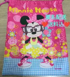 ディズニー　ミニーちゃん　巾着袋　小物入れ