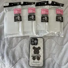 新品＋未使用★5個セット　iPhone13プロ　ソフト　ハード　スマホケース