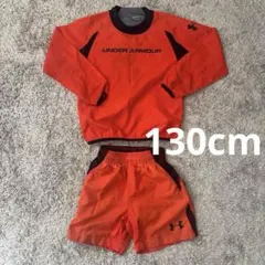UNDER ARMOUR オレンジ ピステ・パンツセット130cm
