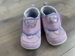 MOONSTAR メッシュ ベビーシューズ ピンク　12.5cm