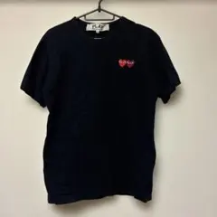 PLAY COMME des GARÇONS Tシャツ ダブルハート 黒 S - メルカリ