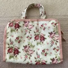 LAURA ASHLEYローラアシュレイホーム　スパバッグ　ポーチ　温泉　銭湯のサムネイル