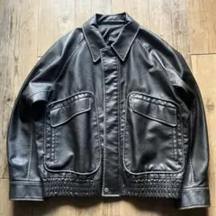 【WYM】ARTIFICIAL GRAIN FLIGHT BLOUSON y2k