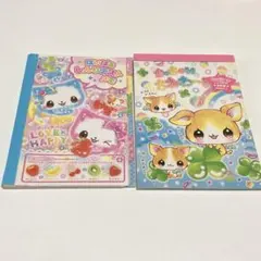 平成レトロ　メモ帳　にゃんこ　わんこ　アニマル　ファンシー　エンジェル