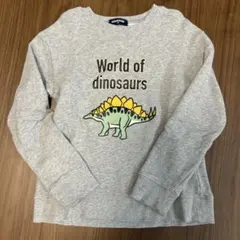 美品！！　klädskaP 恐竜プリント トレーナー 130