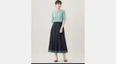 自由区 ポルカドット スカート フレア 38 M 新品 タグ付きのサムネイル