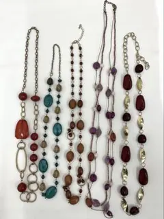 50.164【ネックレス　5本セット】ヴィンテージ　アンティーク