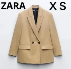 【新品タグ付き】ZARA オーバーテーラードジャケット ブラウン XS コート