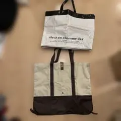 エコバッグ 大容量 トートバッグ 2点