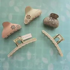 バンスクリップ ヘアークリップ 5個 まとめ売り