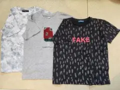 キッズ　半袖　シャツ　130　3枚セット