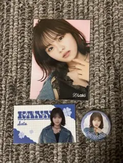 Lucky2 Laki 佐藤栞奈 ポストカード 缶バッジ グッズ - メルカリ