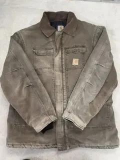 【雰囲気抜群】90s カーハート トラディショナルコート フェード