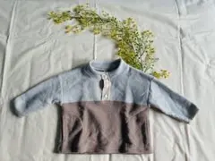 apres les cours バイカラートレーナー　フリース