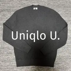 ユニクロU ウールＶネックセーター UNIQLO S 美品 希少 初期タグ