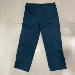 00s Nike ナイロンパンツ トラックパンツ ワイド 刺繍ロゴ