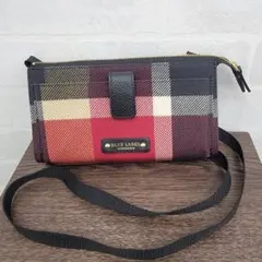 BLUE LABEL CRESTBRIDGE チェック柄　ウォレットバッグ