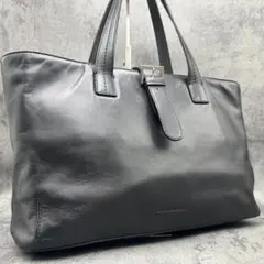 美品 バーバリー ノバチェック トートバッグ A4 オールレザー 肩掛け ベルト