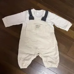 バースデイ　futafuta ロンパース　パンダ柄　コーデュロイ