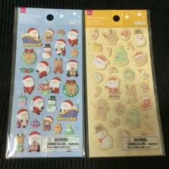 DAISO デコレーションステッカー クリスマス 2枚セット