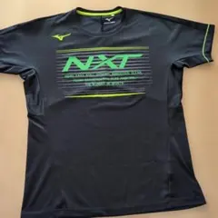 Mizuno NXT Tシャツ L ブラック/グリーン