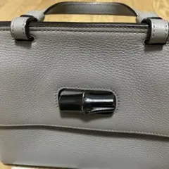 GUCCI グッチ バンブー Bamboo ショルダー/ハンドバッグ グレー - メルカリ