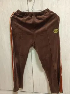 ブラウンベロアパンツ 　サイドライン