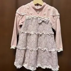 Souris ワンピース　ピンク　長袖　100サイズ