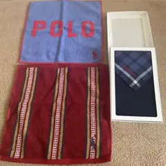 ラルフローレン　タオルハンカチ２枚とその他１枚