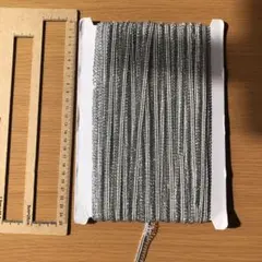 ラッピング　ハンドメイド　リボン　シルバー　ブレード