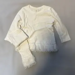 ジェラートピケ　リブチュールカットソー✖️レギンスセット　　　サイズ80-90