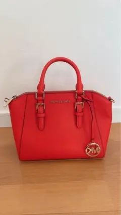 MICHAEL KORS レッド ハンドバッグ ショルダーストラップ付き