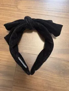 コンプレックスビズ Complex Bizスワロフスキーリボンカチューシャ♡黒