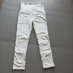 無印良品　マタニティ　パンツ M 白　スキニー